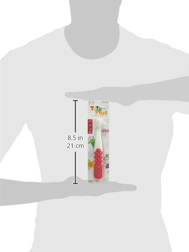 RADIUS Totz Plus Brush Kids Toothbrush Silky Soft BPA Free ADA Accepted Designed for Delicate Teeth & Gums for Children 3 Years & Up - Assorted - Pack of 6