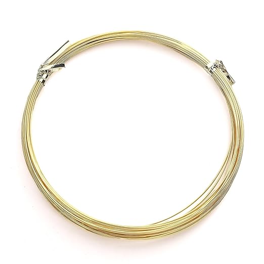 14K Gold Plated Wire 0.7mm 5 Meters Bead Cord for Bracelet Necklace Charm Beading Jewelry Making Findings
