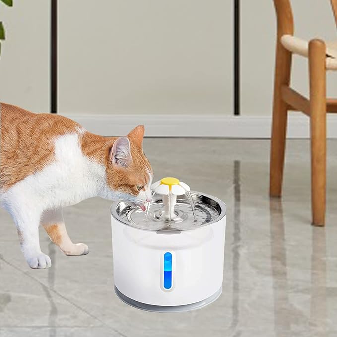 12/16 Pack Cat Water Fountain Filters, Cirfifth Triple Filtration System Pet Cat Fountain Filter Replacement for 84oz/2.5L Automatic Cat Fountain (4 Pack)