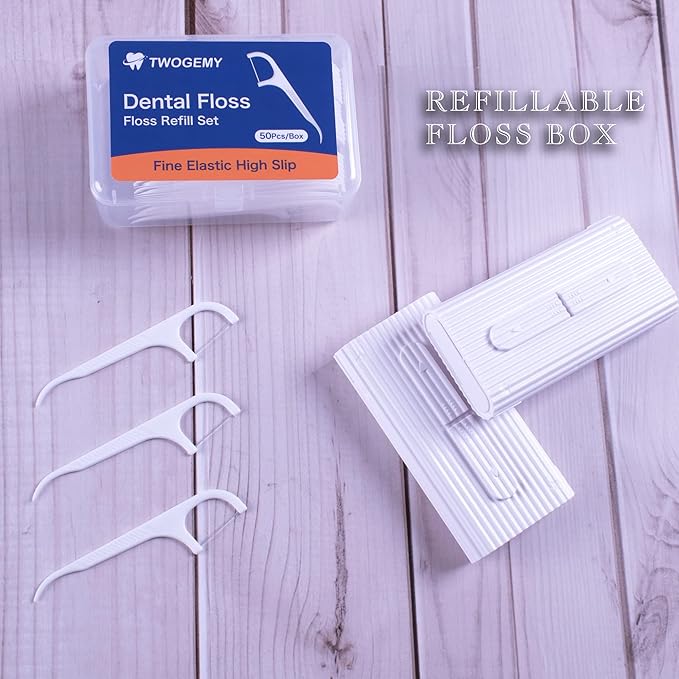 Portable Dental Floss, Portable Travel Floss (White2)
