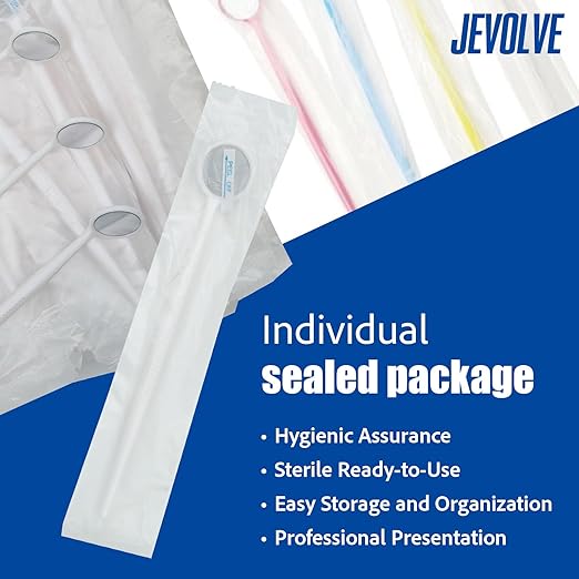 200 PCs Dental Mouth Mirrors by JEVOLVE | Pink Oral Dental Mirror for Crafting, Jewelry Making, Painting, Model Building, and DIY Projects – Clear Reflection, Easy Handling, Multi-Purpose