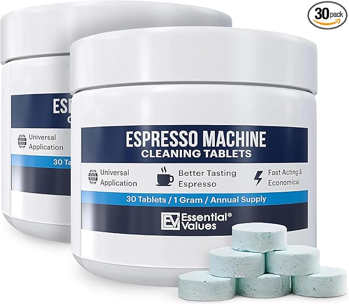 Essential Values Espresso Machine Cleaning Tablets (30Tablets) 2 pack
