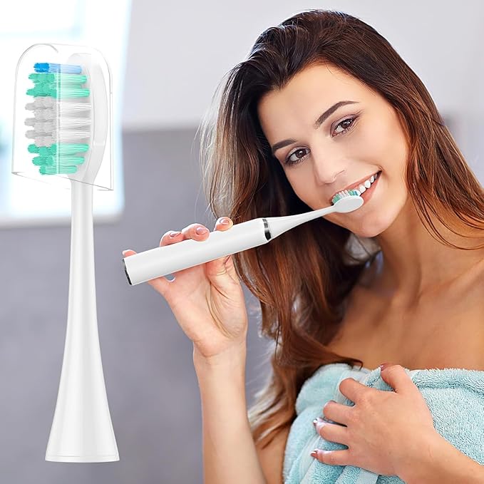 Replacement Toothbrush Heads 20 Pack Compatible with AquaSonic Black Series, Vibe Series, and Duo Series Pro Electric Toothbrush, Black