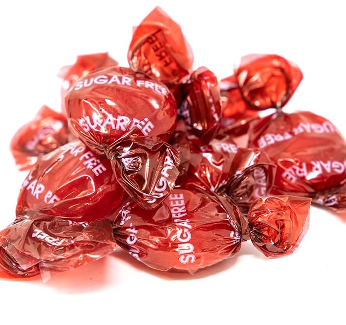 Planet Sweets Sugar Free Cinnamon Buttons Hard Candy - 1.5 Pounds - Bulk Candies Individually Wrapped Discs Candies