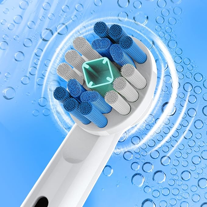 Replacement Brush Heads Compatible with Oral B Electric Toothbrushes, 8 Count, Polishing Cup, Replace 3D White Head, Refills for Braun Model 3756 3757 3765 4729 DB4010