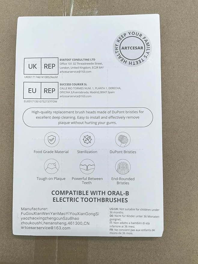 Replacement Heads for Oral B,12 Pack Soft Electric Toothbrush Heads,Deep and Precise Cleaning for Oral B Braun Pro1000/1500/7500/3000/7000/8000/500 (Black)
