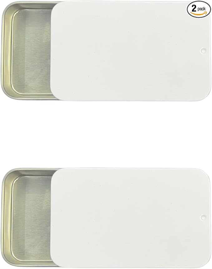 2Pack Dental Floss Portable Case,Dental Floss Dispenser,Storage 24 Picks Adult Floss in Box,Refillable Glide Floss,Portable Travel Floss Box for Travel(White)