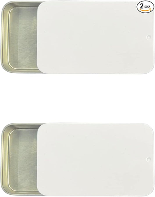 2Pack Dental Floss Portable Case,Dental Floss Dispenser,Storage 24 Picks Adult Floss in Box,Refillable Glide Floss,Portable Travel Floss Box for Travel(White)