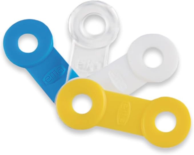25 Pack: Replacement Straps for EMA Anti-Snoring Appliance, EMA Replacement Elastic Strap, Snore Guard Bands, Compatible with Myerson EMA Snore Appliance (White (Soft), 17mm)