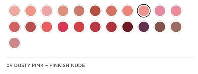Radiant Professional Advanced Care Lipstick - Ultra Nourishing, Moisturizing Long Lasting Matte Lipstick With Vitamin E- UVA UVB Filters - VELVET (09 DUSTY PINK – PINKISH NUDE)
