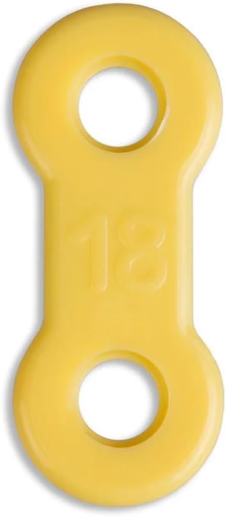 25 Pack: Replacement Straps for EMA Anti-Snoring Appliance, EMA Replacement Elastic Strap, Snore Guard Bands, Compatible with Myerson EMA Snore Appliance (Yellow (Medium), 18mm)