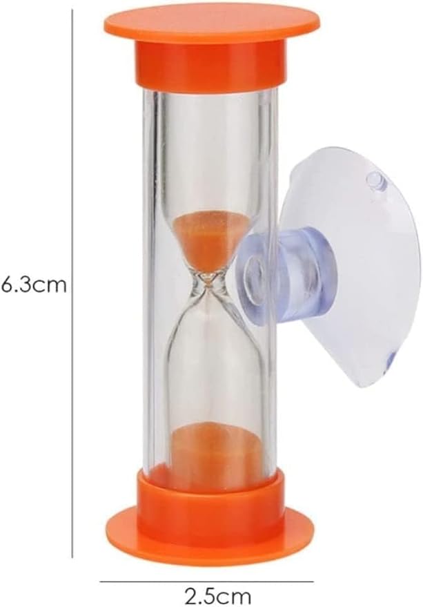 2 PCS Sand Timer for Kids,Blue Plastic Suction Cup Sandglass Hourglass Sand Clock,Blue Toothbrush Timer for Kids 2mins/3mins Sand Clock Timer Plastic Suction Cup Sandglass for Kids,Games,Classroom