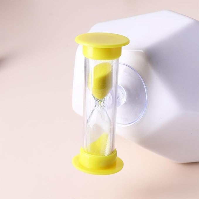Pink 2 Minute Plastic Sand Timer Hourglass Sand Clock with Suction Cup Time Funnel Shower Timer Tooth Brushing Time Reminder Timers Thermometers and Timers, Decorations