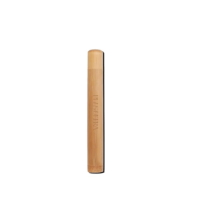 Plus Ultra Kids Portable Bamboo Toothbrush Case | Suitable for Travel & Camping | Plastic Free | Toothbrush Holder with Ventilated Design Made of 100% Compostable Bamboo Materials