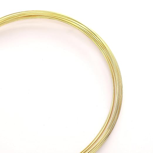 14K Gold Plated Wire 0.6mm 5 Meters Bead Cord for Bracelet Necklace Charm Beading Jewelry Making Findings