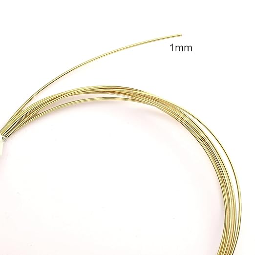 14K Gold Plated Wire 1.0mm 2 Meters Bead Cord for Bracelet Necklace Charm Beading Jewelry Making Findings