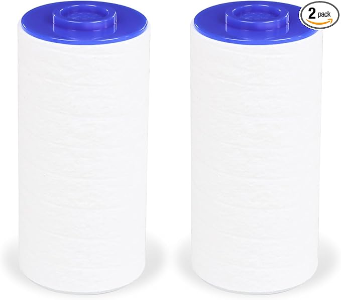 Replacement Filter Set for Weddell Duo - High-efficiency Shower Water Filtration System that Removes Chlorine/PFAS/Contaminants for Better Skin and Hair Health (Blue*2)