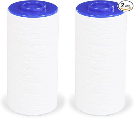 Replacement Filter Set for Weddell Duo - High-efficiency Shower Water Filtration System that Removes Chlorine/PFAS/Contaminants for Better Skin and Hair Health (Blue*2)