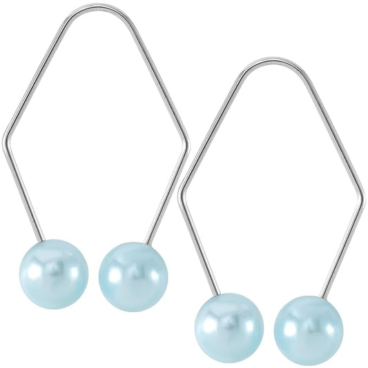 2pcs Natural Dimple Maker for Cheeks, Blue Facial Muscle Dimple Trainer Shaper Exerciser Tools for Beautiful Smile