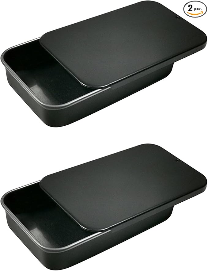 2Pack Dental Floss Portable Case,Dental floss Dispenser,Storage 24 Picks Adult Floss in Box,Refillable Glide floss,Portable Travel Floss Box for Travel(Black)