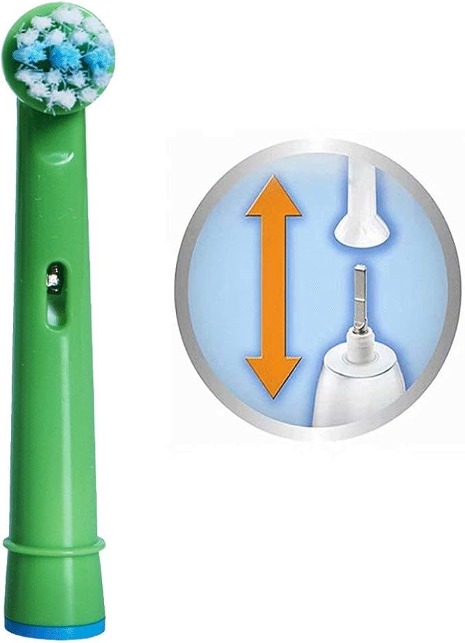Kids Toothbrush Replacement Heads for Oral-B, Extra-Soft Bristles, for Oral-B Braun and Electric Brushes, Except Vitality Sonic, CrossActino Power, Sonic Complete, Pulsonics, EB-10A
