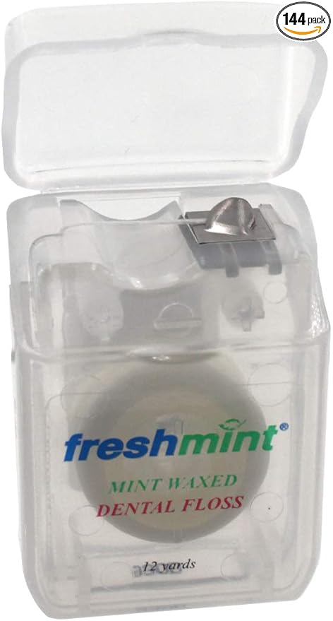144 Spools of Freshmint® 12 Yards Mint Waxed Dental Floss