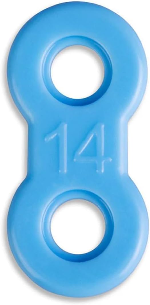 25 Pack: Replacement Straps for EMA Anti-Snoring Appliance, EMA Replacement Elastic Strap, Snore Guard Bands, Compatible with Myerson EMA Snore Appliance (Blue (Firm), 14mm)
