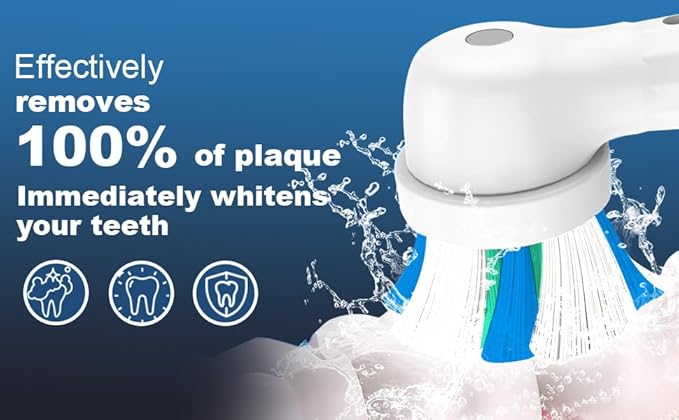 10 PCS IO Replacement Heads Compatible with Oral B IO 2/3/4/5/6/7/8/9/10/Deeep Clean Electric Toothbrush, Toothbrush Brush Heads Compatible with Oral B IO for Teeth Clean (Black/White)