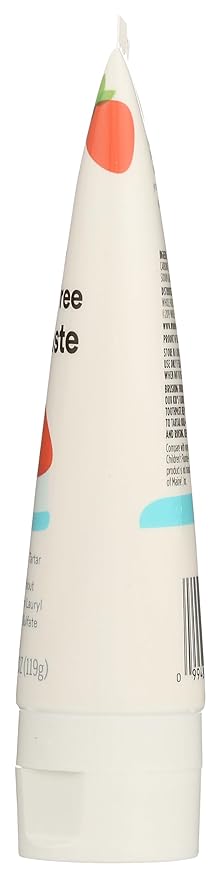 365 by Whole Foods Market, Kid's Fluoride-Free Toothpaste, Strawberry, 4.2 Ounce