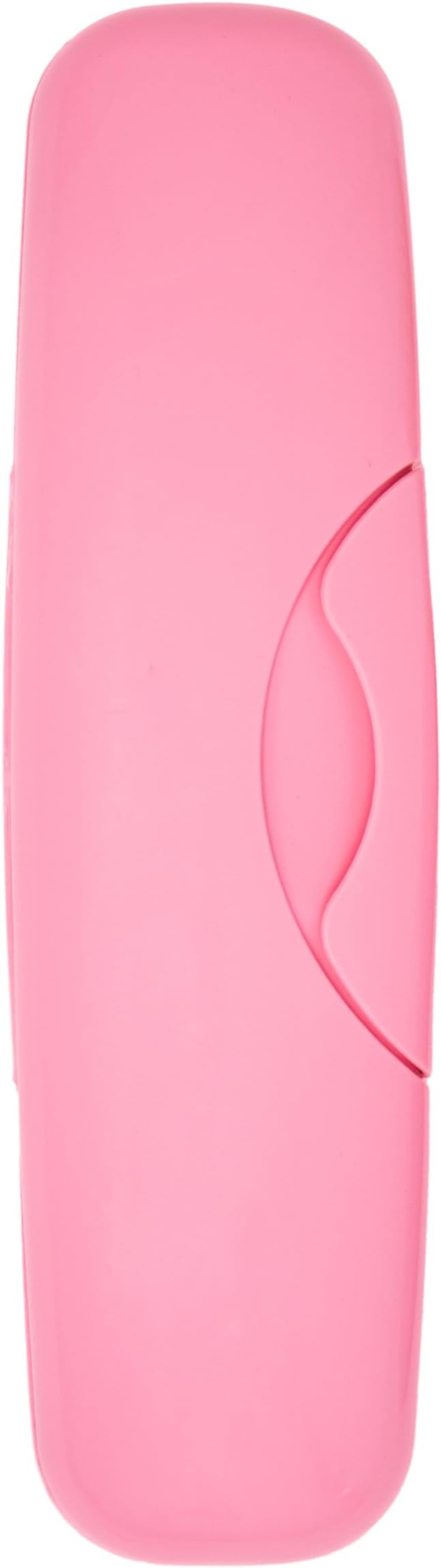 RADIUS Toothbrush Original Big Brush, BPA Free ADA Accepted - Left Hand - Pink Brush with Pink Case