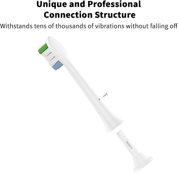 Replacement Toothbrush Heads for Philips Sonicare – Compatible with C1/C2/C3/A3/G2/G3/W3, 4100/5100/6100 Series, DiamondClean & More, 8 Packs