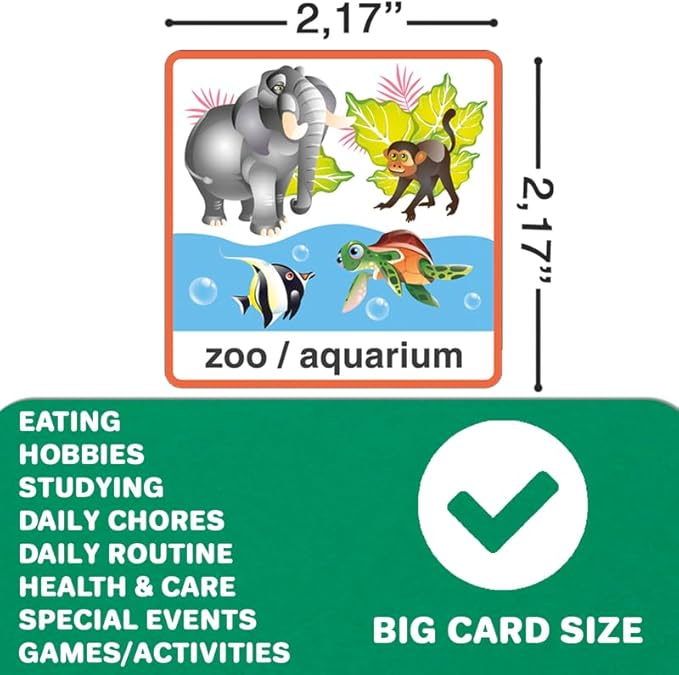 QUOKKA Visual Schedule for Kids With Autism - 145 Reward Chore Chart for Multiple Kids - Behavior Routine Toy for Autistic Children Age 5-7 ADHD Tools - Responsibility Board Autism Learning Material