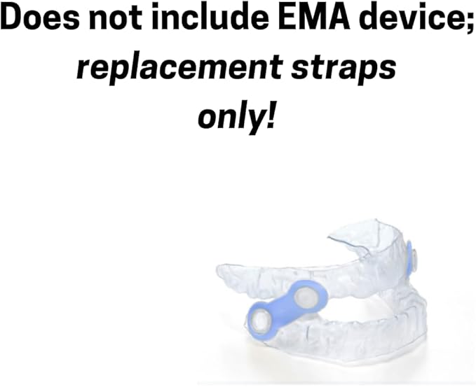 25 Pack: Replacement Straps for EMA Anti-Snoring Appliance, EMA Replacement Elastic Strap, Snore Guard Bands, Compatible with Myerson EMA Snore Appliance (Clear (Extra Firm), 13mm)