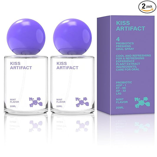 2 Pcs Probiotic Oral Spray for Long-Lasting Freshness, Alcohol-Free Oral Spray with Probiotics for Breath Care, Promotes Oral Health, Convenient Travel-Sized Breath - (20 ml / 0.68 oz)