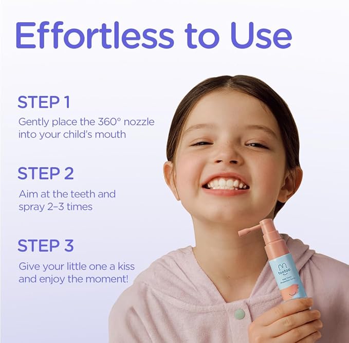 TooToo Kids Oral Spray, Toddler Toothpaste Helper for Newborn to Kids, Grape Flavor