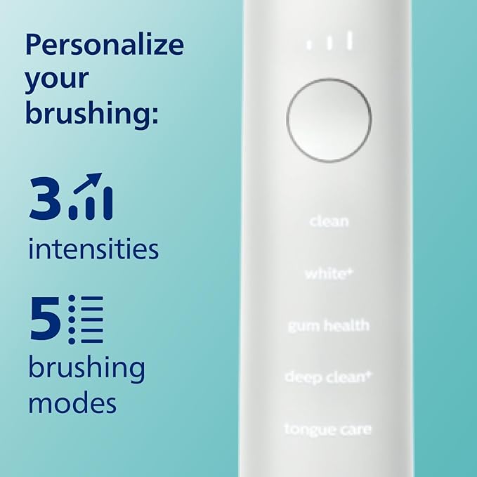 Philips Sonicare DiamondClean Smart 9750 Electric Toothbrush, Sonic Toothbrush with App, Pressure Sensor, Brush Head Detection, 5 Brushing Modes and 3 Intensity Levels, Rosegold, HX9924/67