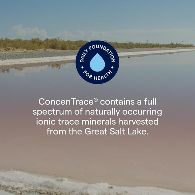 Trace Minerals ConcenTrace Trace Mineral Drops | Supports Energy, Digestion, Bone Health & Hydration, 70+ Ionic Trace Minerals w/ Magnesium, Chloride & Potassium | Keto, Vegan & Non-GMO | 6 Servings
