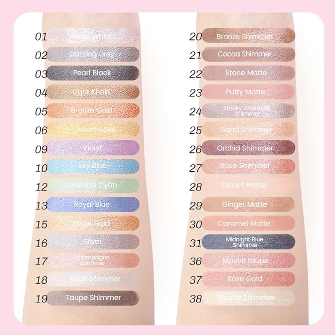 2-in-1 Cream Eyeshadow & Highlighter Stick, Waterproof Cocoa Shimmer Eye Shadow Pencil for Women, Long-Lasting Pigmented Makeup, sombras para ojos 17