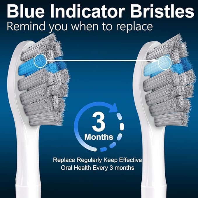 Replacement Toothbrush Heads Compatible with Philips Sonicare 5300 6500 6100 ProtectiveClean, HX6 HX9 C-2 Series Brush Heads Refills, Charcoal, 10 Pack