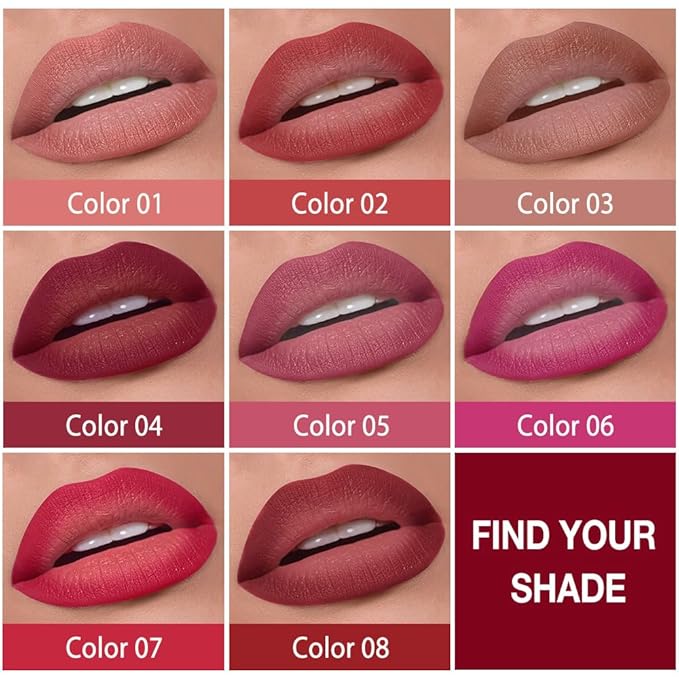 Red Gradient Matte Lipstick Crayon Lip Liner pencil,Crayon Form and Cone Tip 2-in-1 Lip Liner and Lipstick Lip Combo Set Achieve Flawless Contour Gradual Ombre Effect lip Pencil for Old Women
