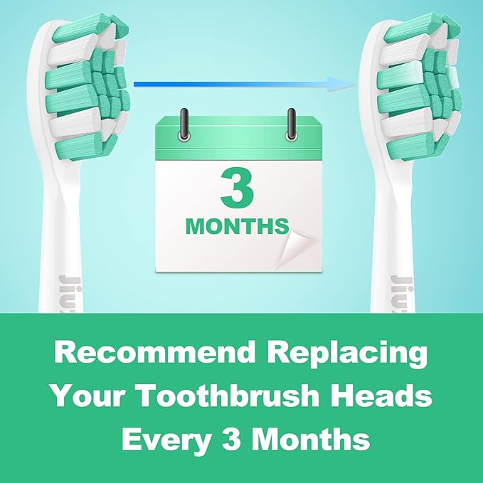 Replacement Toothbrush Heads Compatible with Philips Sonicare: Electric Brush Heads for Sonicare C2 Plaque Control Protective Clean 4100 5100 6100 Toothbrush, 4-Pack