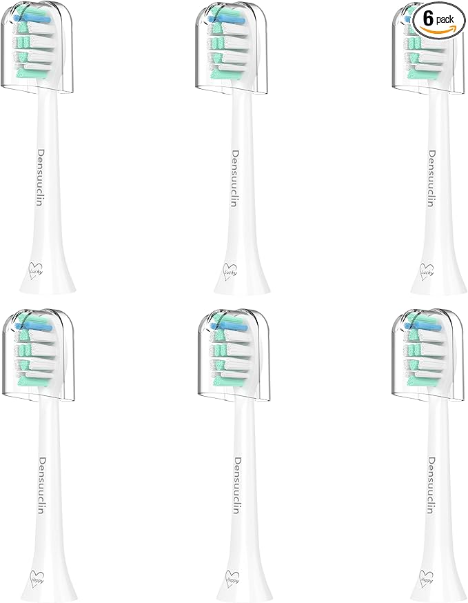 Replacement Toothbrush Heads for Philips Sonicare Replacement Heads, Replacement Brush Head Compatible with Phillips Sonicare Electric Toothbrush, 6 Pack