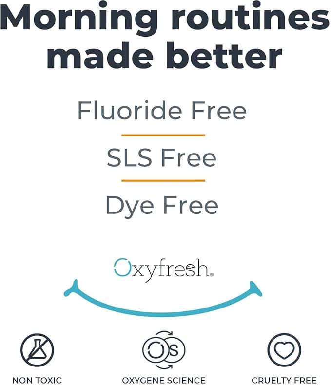 Oxyfresh Premium Lemon Mint Fresh Breath Toothpaste to Help Fight Bad Breath, Anti Plaque & Tartar Control - Low Abrasion Gel, SLS & Fluoride Free Toothpaste with Essential Oils, 5oz