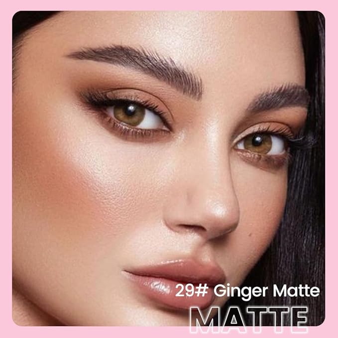2-in-1 Cream Eyeshadow & Highlighter Stick, Waterproof Light Brown Matte Eye Shadow Pencil for Women, Long-Lasting Pigmented Makeup, sombras para ojos 25