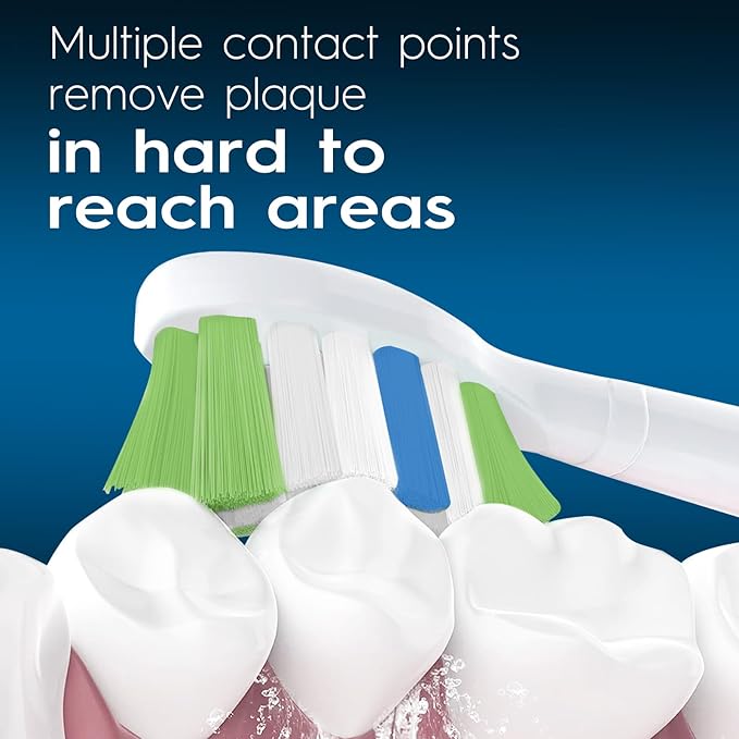 Replacement Toothbrush Heads Compatible with Philips Sonicare, W Brush Head for Phillips Sonicare C-1 C-2 4100 5100 5300 6100 Electric Toothbrushes, White, 12 Count