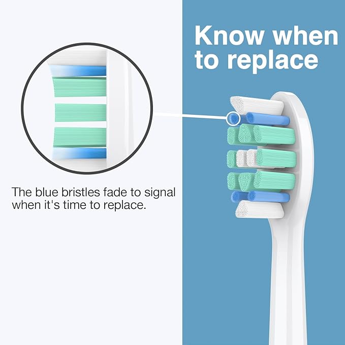 Replacement Toothbrush Heads for Philips Sonicare Replacement Heads C2, C1,Electric Replacement Brush Head Compatible with Phillips Sonicare C2,C1,for Philips Sonic Care Electric Brush