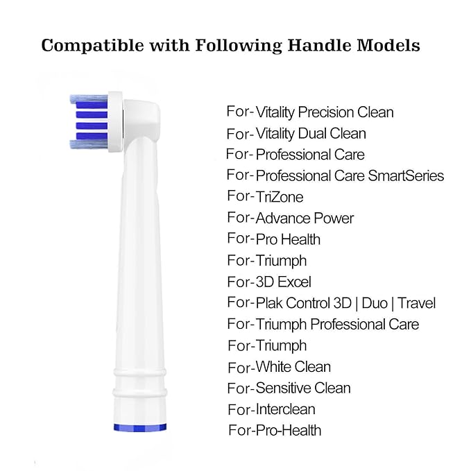 Replacement Toothbrush Heads Compatible with Oral B Braun,16 Pack Professional Electric Toothbrush Heads Brush Heads Refill for Oral-B 7000/Pro 1000/9600/ 500/3000/8000