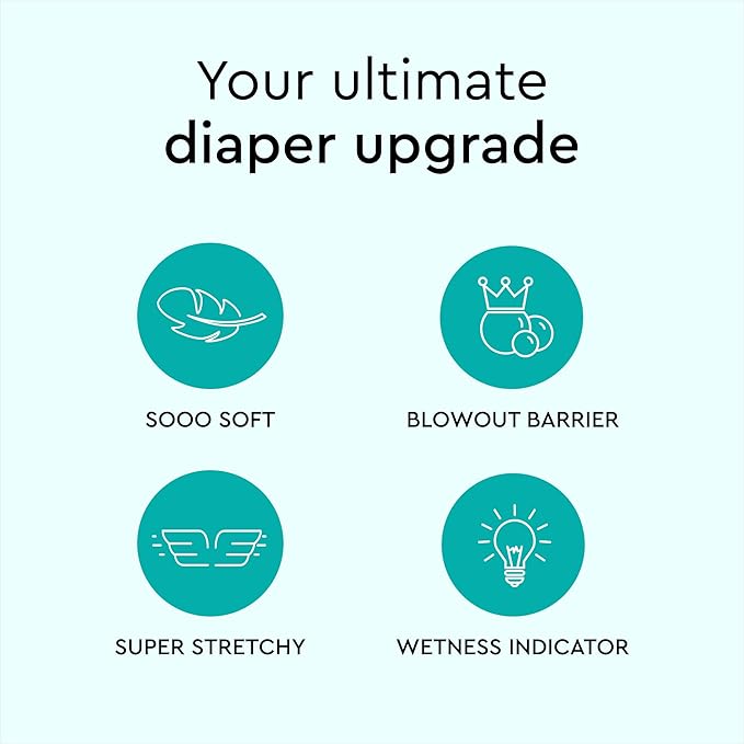 LILLYDOO Baby Diapers - Size 3 (13-22 lbs), Monthly Supply (174 Count), Leak Protection, Skin-Friendly, Ultrasoft, Perfume- & Chlorine-Free, Hypoallergenic, dermatologically Tested, Oeko-TEX®