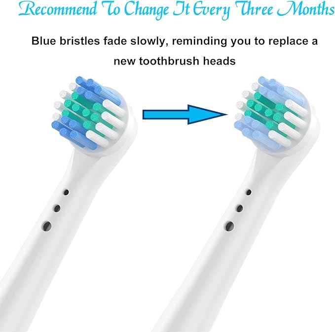 Replacement Brush Heads for Oral B Compatible Electric Toothbrush Heads, Including 4 Precision, 4 Floss, 4 Cross and 4 Whitening - 16 Variety Pack
