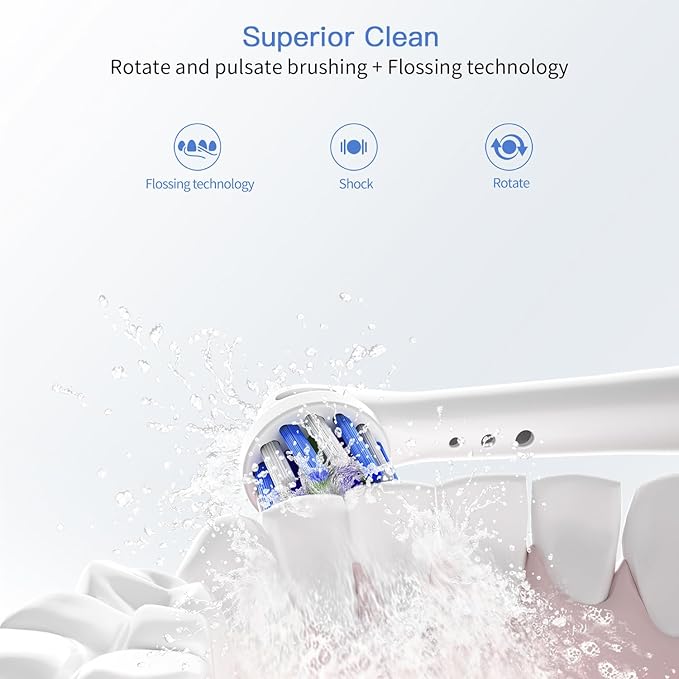Replacement Toothbrush Heads for Oral B Braun, 12 Pack Professional Electric Toothbrush Heads, Precision Clean Brush Heads Refill Compatible with Oral-B 7000/Pro 1000/9600/ 5000/3000/8000 (12pack)